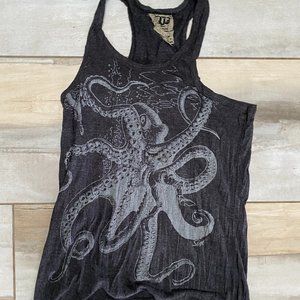 Sure Designs Octopus Racerback Tank 100% Cotton Thailand